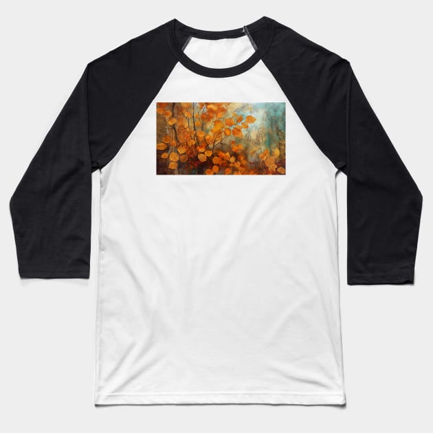 Rusty textured countryside autumn1 Baseball T-Shirt by redwitchart